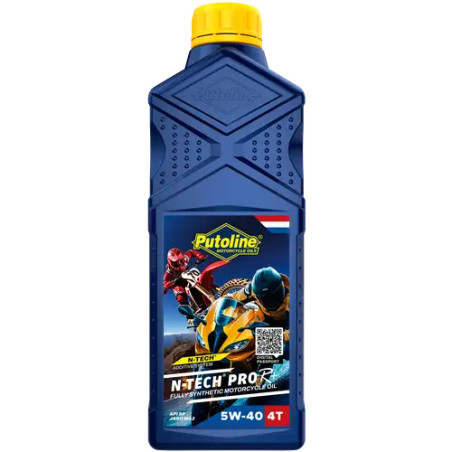 PUTOLINE OLEJ SILNIKOWY 4T 100% SYNTETYK N-TECH® PRO R+ 5W40 1L (AKC)