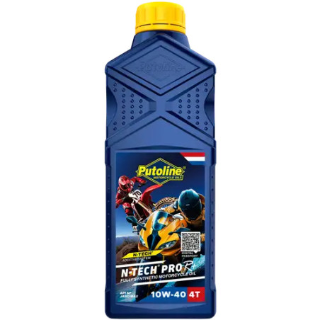 PUTOLINE OLEJ SILNIKOWY 4T 100% SYNTETYK N-TECH® PRO R+ 10W40 1L (AKC)