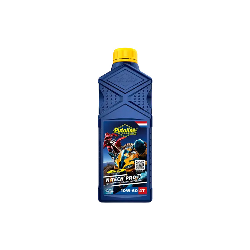 PUTOLINE OLEJ SILNIKOWY 4T 100% SYNTETYK N-TECH® PRO R+ 10W60 1L (AKC)