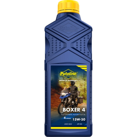 PUTOLINE OLEJ SILNIKOWY 4T 100% SYNTETYK BOXER 4 15W50 1L (AKC)