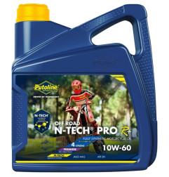 PUTOLINE OLEJ SILNIKOWY 4T 100% SYNTETYK N-TECH® PRO R+ OFF ROAD 10W60 4L (AKC)