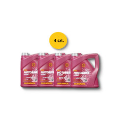 MANNOL OLEJ SILNIKOWY 4T MOTORBIKE 10W40 4L ESTER + MA2 SYNTETYK (7812) (API SN) KARTON 4 SZTUKI (PAKIET)