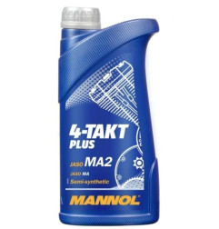 MANNOL OLEJ SILNIKOWY 4T PLUS 10W40 1L (API SL, JASO MA/MA2) SEMISYNTETYK (7202) - KARTON 40 SZTUK (PAKIET)
