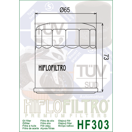 HIFLO FILTR OLEJU HF 303 (50)