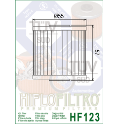 HIFLO FILTR OLEJU HF 123 KAWASAKI KLR/KLX/KSF/KEF (50)