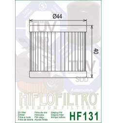 HIFLO FILTR OLEJU HF 131 HYOSUNG, SUZUKI DR 125/ GN 125 (50)