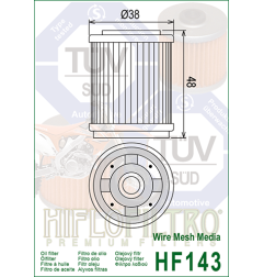 HIFLO FILTR OLEJU HF 143 XT 125/225/250/350 (50)