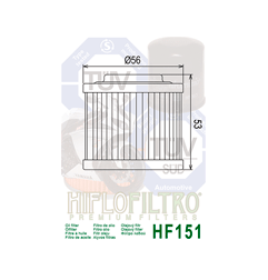 HIFLO FILTR OLEJU HF 151 BMW F 650/ APRILIA 600/650 (50)