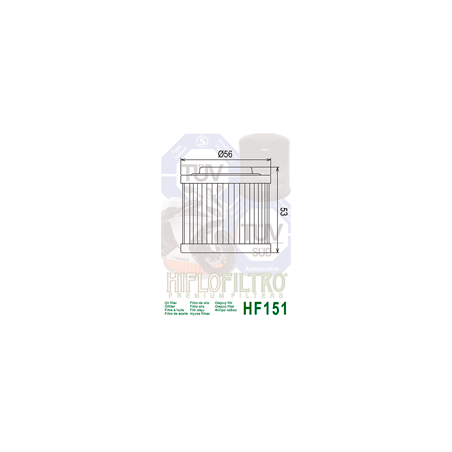 HIFLO FILTR OLEJU HF 151 BMW F 650/ APRILIA 600/650 (50)