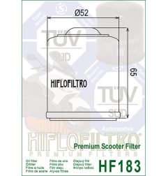 HIFLO FILTR OLEJU HF 183 APRILIA/ PIAGGIO/ DERBI (50)