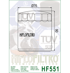 HIFLO FILTR OLEJU HF 551 MOTO GUZZI (50)