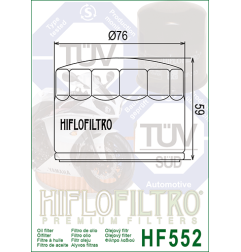 HIFLO FILTR OLEJU HF 552 MOTO GUZZI (50)
