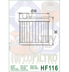 HIFLO FILTR OLEJU HF 116 HONDA CRF 250/450 (02-24), HUSQVARNA TC/TE 250/310 09-14 (50)