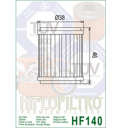 HIFLO FILTR OLEJU HF 140 YAMAHA YZF 250 '09-'20, MT 125 '15-'19, YZF 450 '09-'20, WRF 250/450 09-20, YFZ, YBR, YFM 250 (50)