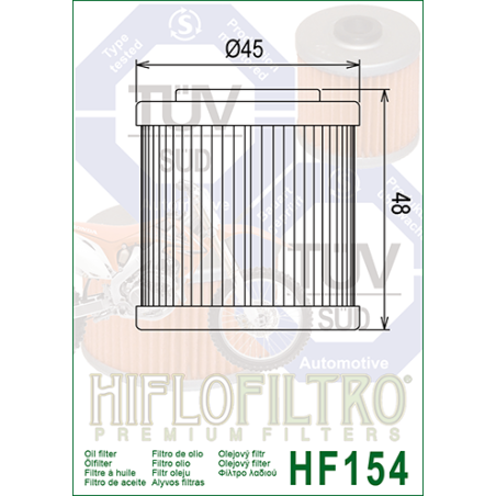 HIFLO FILTR OLEJU HF 154 HUSQVARNA TE/TC (00-07) (50)