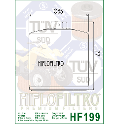 HIFLO FILTR OLEJU HF 199 POLARIS 550/850/900 09-11 (50)