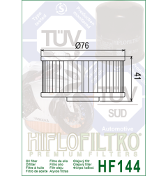 HIFLO FILTR OLEJU HF 144 XS 400/ XJ (50)