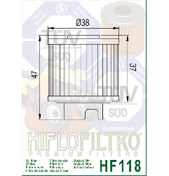 HIFLO FILTR OLEJU HF 118 HONDA ATC 125 86-87, TRX 125 87-88, PIT BIKES (50)
