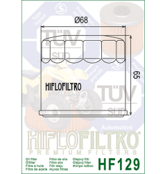 HIFLO FILTR OLEJU KAWASAKI KAF820/950 '00-'19 (16097-0010, 16097-1069)