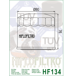 HIFLO FILTR OLEJU HF 134 SUZUKI GSXR (85-87) (50)