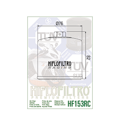 HIFLO FILTR OLEJU HF 153 RACING DUCATI MONSTER ST/GT/MULTISTRADA (50)
