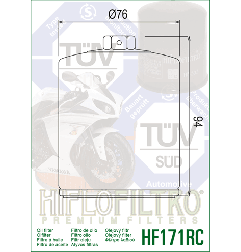 HIFLO FILTR OLEJU HF 171 HARLEY-DAVIDSON (CHROMOWANY) (50)