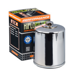 HIFLO FILTR OLEJU HF 171 HARLEY-DAVIDSON / BUELL NAKRĘTKA 17MM (RACING CHROMOWANY) (50)