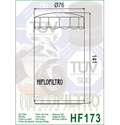 HIFLO FILTR OLEJU HF 173C HARLEY-DAVIDSON EVO (CHROMOWANY) (20)