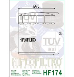 HIFLO FILTR OLEJU HF 174B HARLEY-DAVIDSON V-ROD (CZARNY) (50)