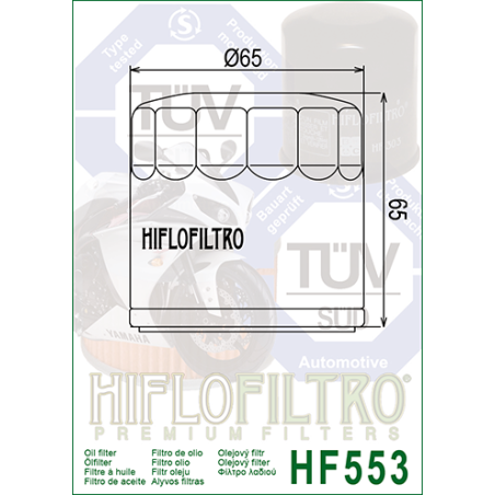 HIFLO FILTR OLEJU HF 553 BENELLI (50)