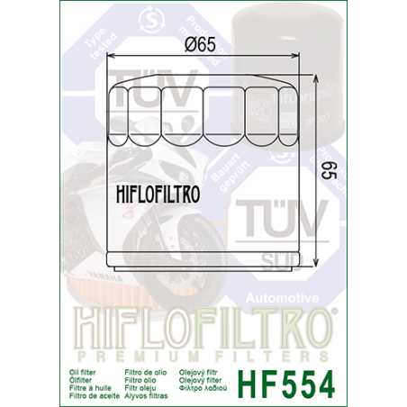 HIFLO FILTR OLEJU HF 554 MV AUGUSTA (50)