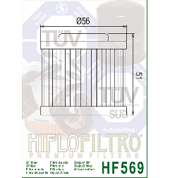HIFLO FILTR OLEJU HF 569 MV AUGUSTA (OEM 8000B5425) (50)