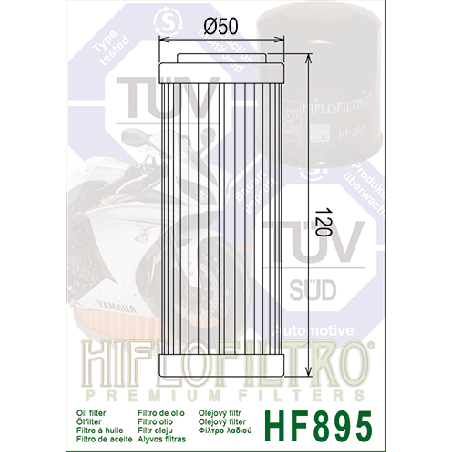 HIFLO FILTR OLEJU HF 895 URAL 650/750 (OEM: IMZ-8.101-01090-01) (50)