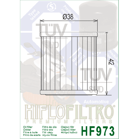 HIFLO FILTR OLEJU HF 973 SUZUKI UK 110 ADDRESS (15-20) (50)