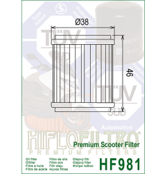 HIFLO FILTR OLEJU HF 981 YAMAHA VP/YP 125 (06-11) (50)
