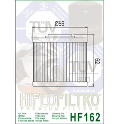 HIFLO FILTR OLEJU HF 162 BMW R 1300 GS '22-'24 (OEM: 11427105320)