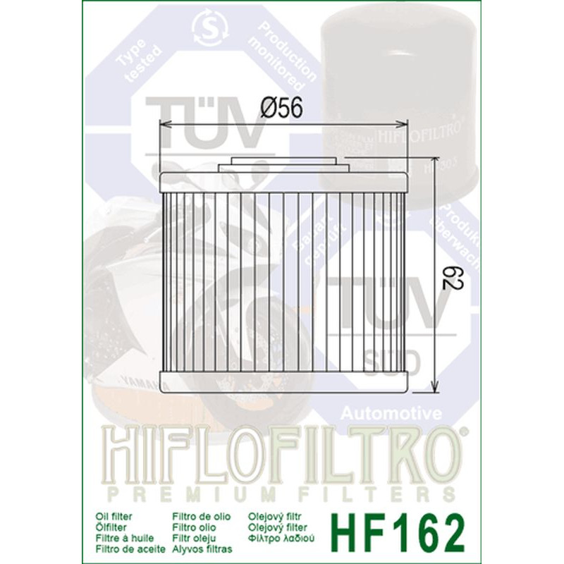 HIFLO FILTR OLEJU HF 162 BMW R 1300 GS '22-'24 (OEM: 11427105320)