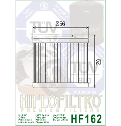 HIFLO FILTR OLEJU HF 162 BMW R 1300 GS '22-'24 (OEM: 11427105320)