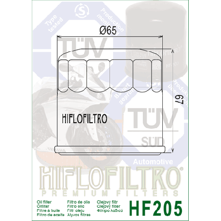 HIFLO FILTR OLEJU HF 205 YAMAHA (50)