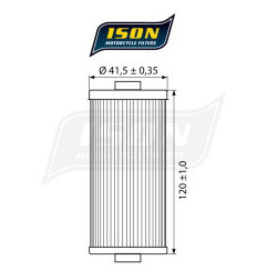 ISON filtr oleju ISON161