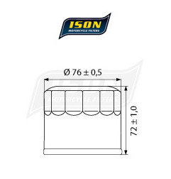 ISON filtr oleju ISON163