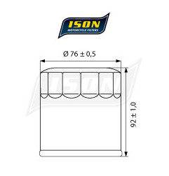 ISON filtr oleju ISON170 B