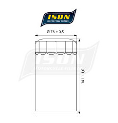 ISON filtr oleju ISON173 B