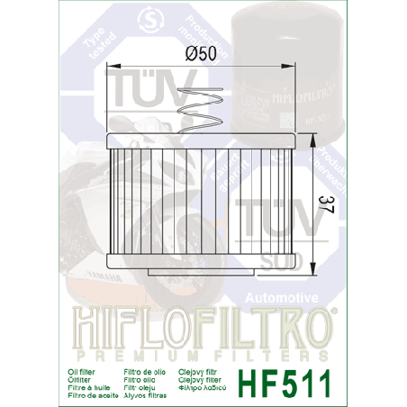 FILTR OLEJU HIFLO HF511 ROYAL ENFIELD 350 CLASSIC / METEOR '21-'24