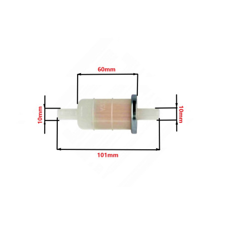 FILTR PALIWA PAPIEROWY POWER FORCE 10MM HONDA YAMAHA  FIT000001