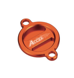 ACCEL POKRYWA FILTRA OLEJU KTM EXC 400/450/530 '08-'11, SXF 450/505 '07-'12, SXF 350 '11-'19 KOLOR POMARAŃCZOWY