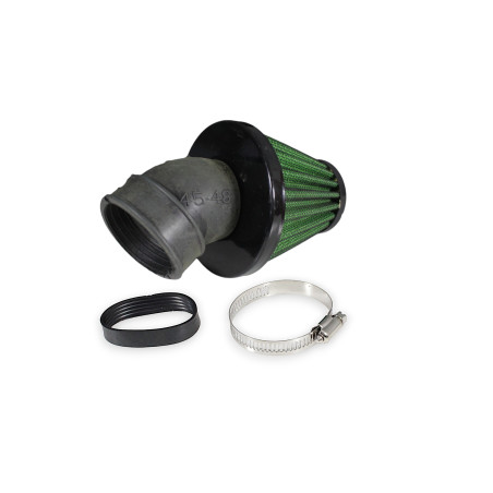 FILTR POWIETRZA STOŻKOWY POWER FORCE ZIELONY 40-45MM 45 STOPNI