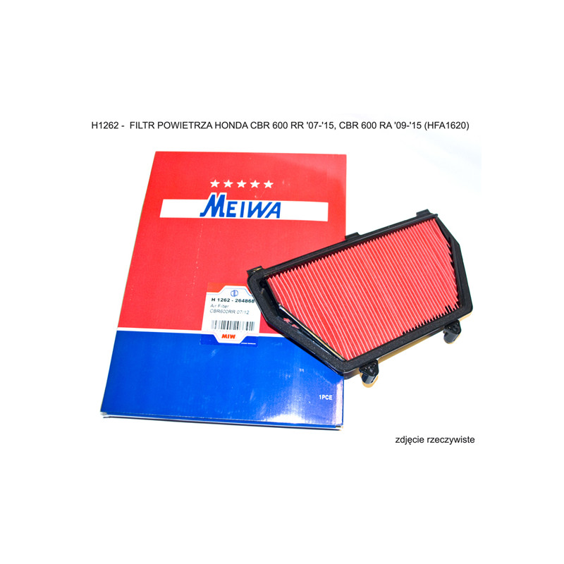 MIW (MEIWA) FILTR POWIETRZA HONDA CBR 600 RR '07-'15, CBR 600 RA '09-'15 (HFA1620) (10) (NA ZAMÓWIENIE)