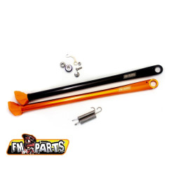 FM-PARTS NOWOŚĆ STOPKA BOCZNA (NÓŻKA) KTM / HUSQVARNA '17-'23 KOLOR POMARAŃCZOWY
