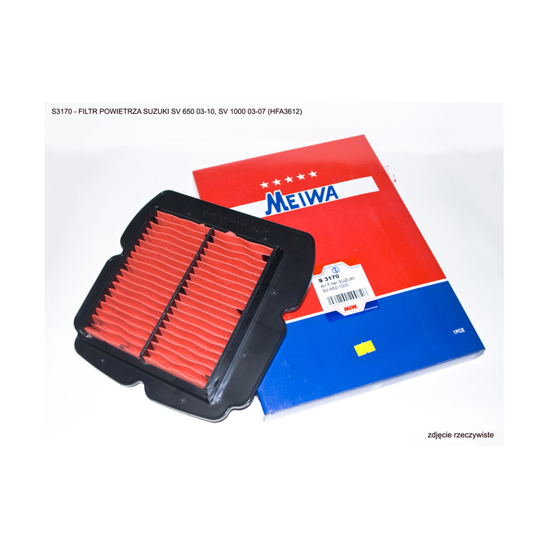 MIW (MEIWA) FILTR POWIETRZA SUZUKI SV 650 03-10, SV 1000 03-07 (HFA3612) (50)